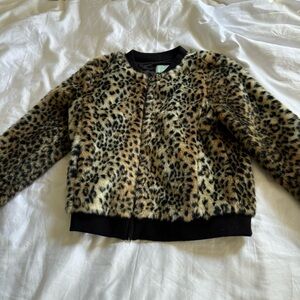 anthropologie skies are blue cheetah print jacket